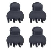 Soho® Mini hårklemmer - Svart 4pk